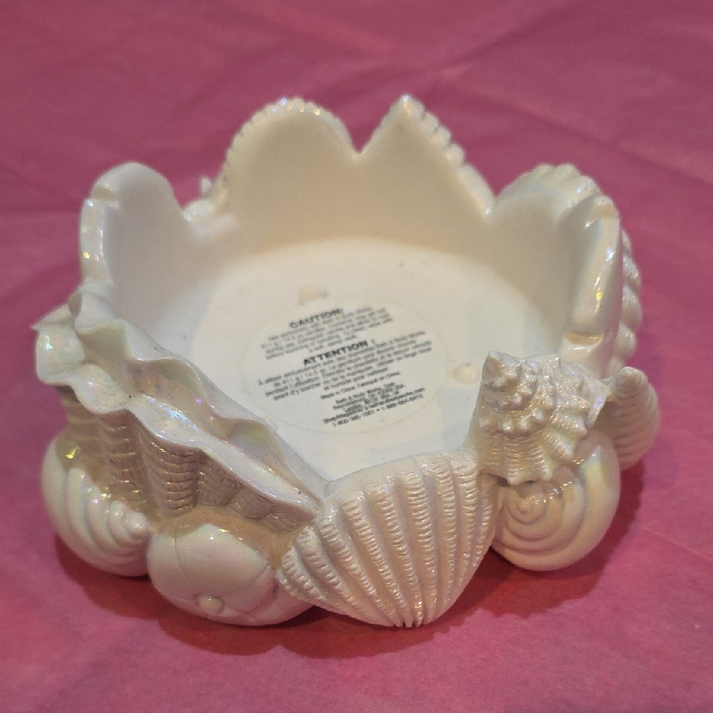 Bath & Body Works White Seashell Candle Holder - Picture 3 of 3
